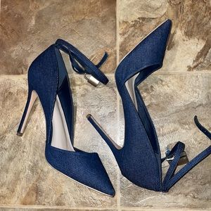Shoe Dazzle Denim Heels